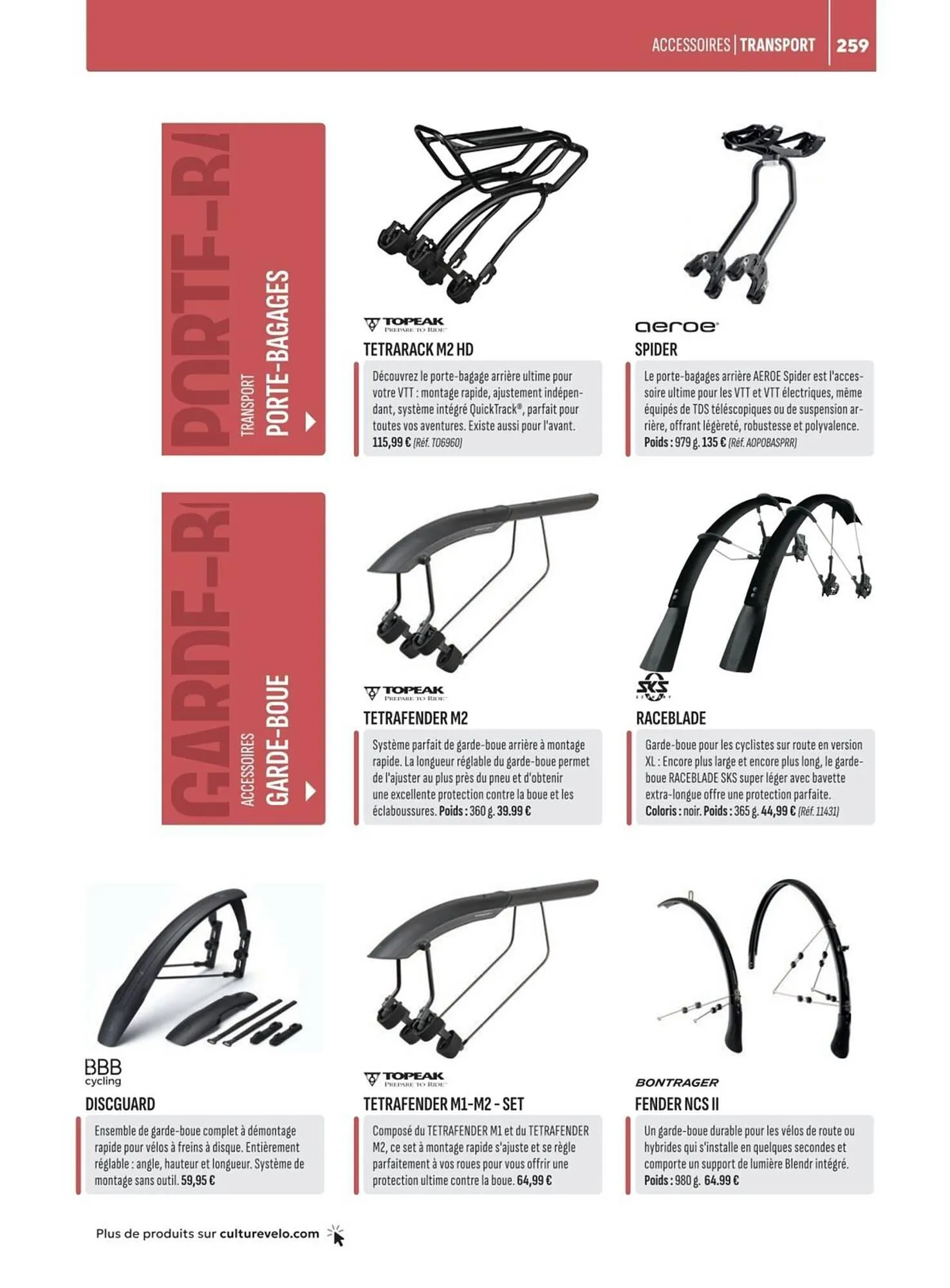 Catalogue Culture Vélo du 2 mai au 31 décembre 2025 - Catalogue page 259