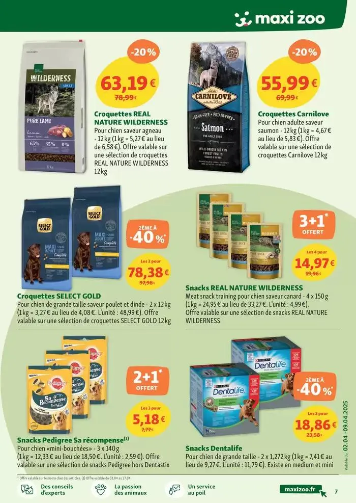 Maxi Zoo - Tout pour vos animaux Tout pour votre chiot ou votre chaton du 2 avril au 9 avril 2025 - Catalogue page 7