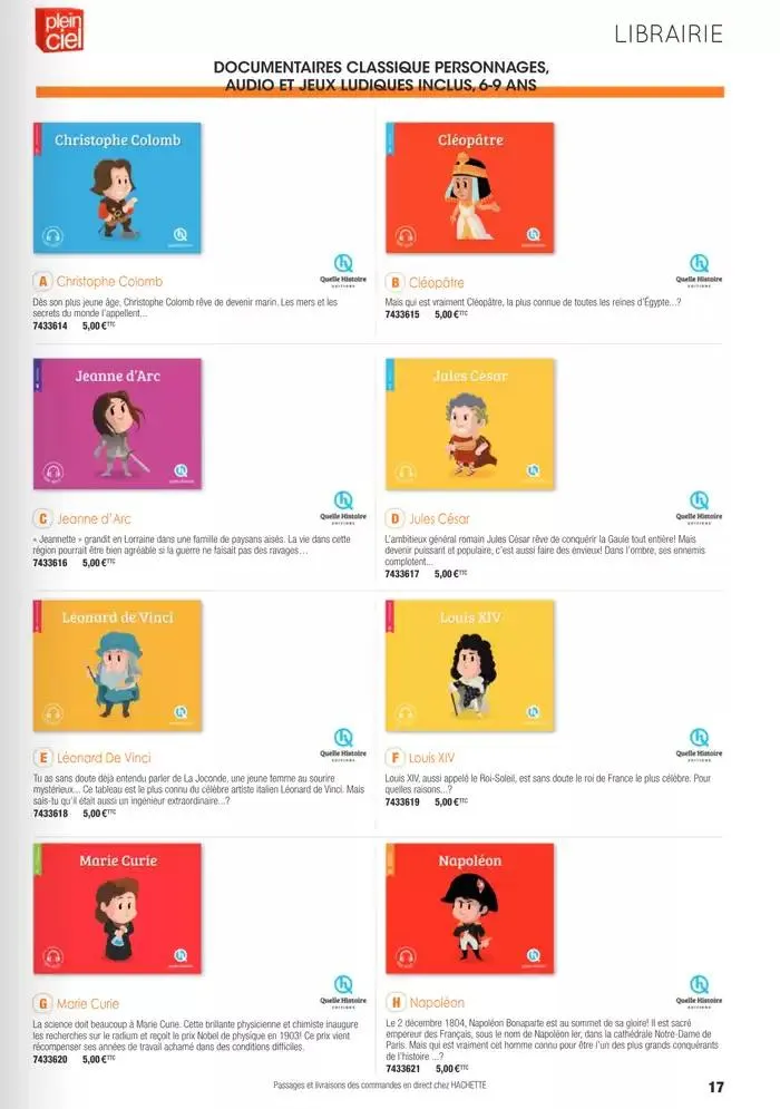 Écoles et loisirs 2025 du 1 janvier au 31 décembre 2025 - Catalogue page 17