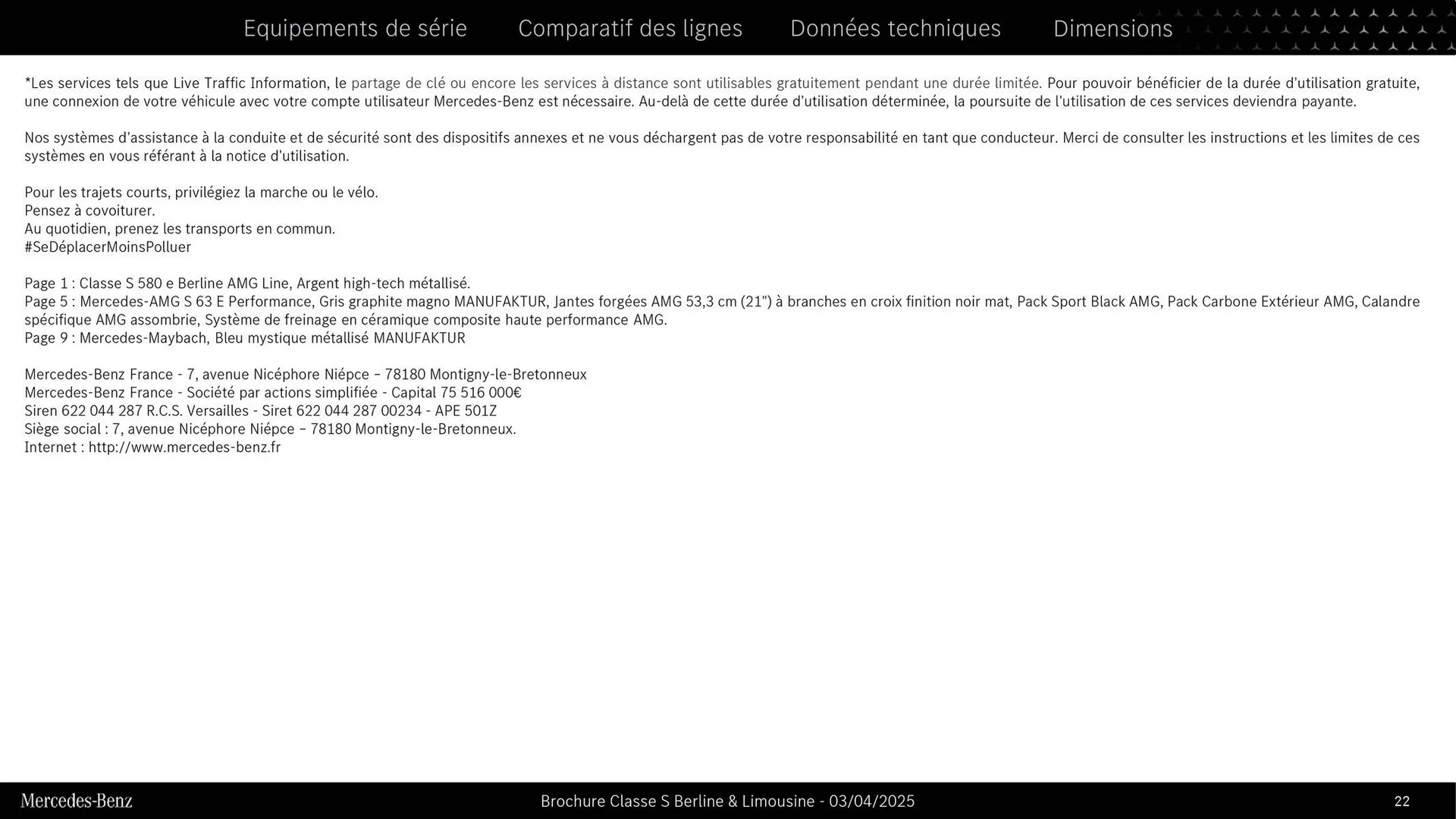 Catalogue Mercedes-Benz du 3 septembre au 3 septembre 2026 - Catalogue page 22