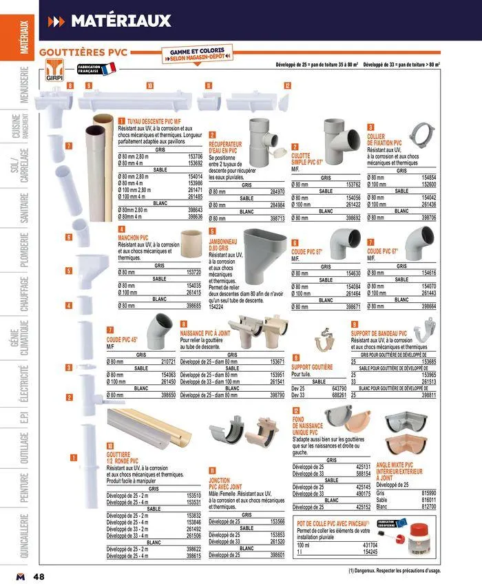 Guide produits 2024 du 15 mars au 31 décembre 2024 - Catalogue page 48