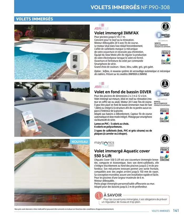 Les plaisir de l'eau Piscine,Spa,Arrosage du 10 mars au 31 décembre 2025 - Catalogue page 141