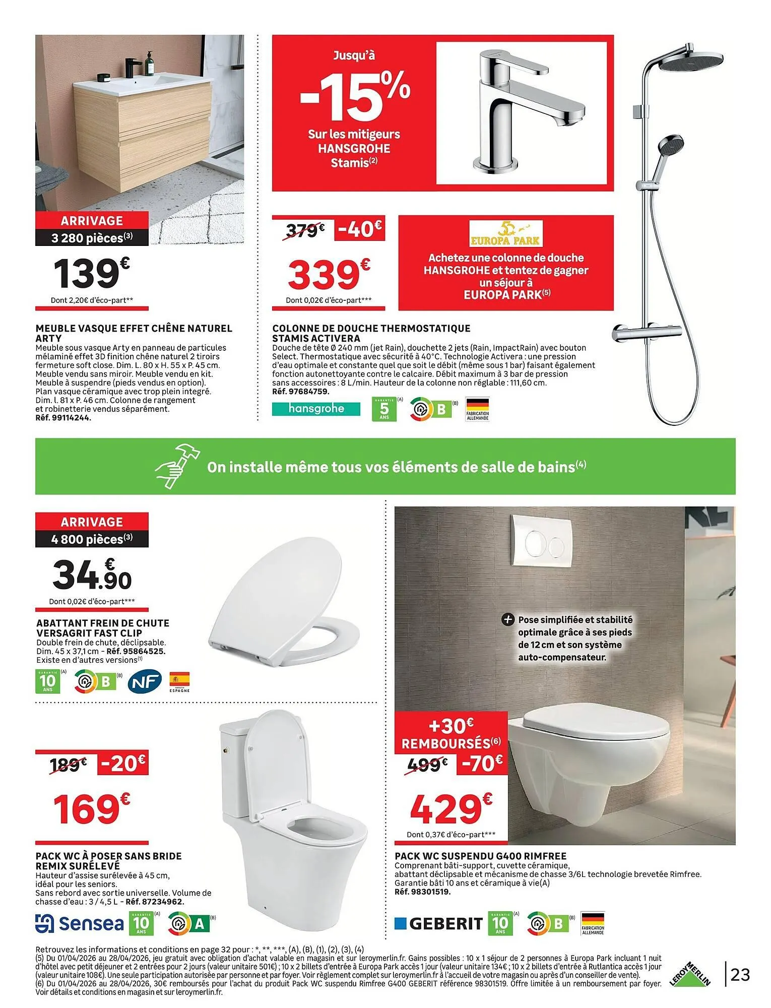 Catalogue Leroy Merlin du 1 avril au 28 avril 2026 - Catalogue page 23