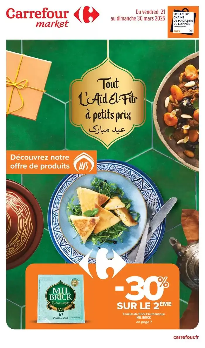 TOUT L'AÏD EL-FITR A PETITS PRIX du 21 mars au 30 mars 2025 - Catalogue page 1