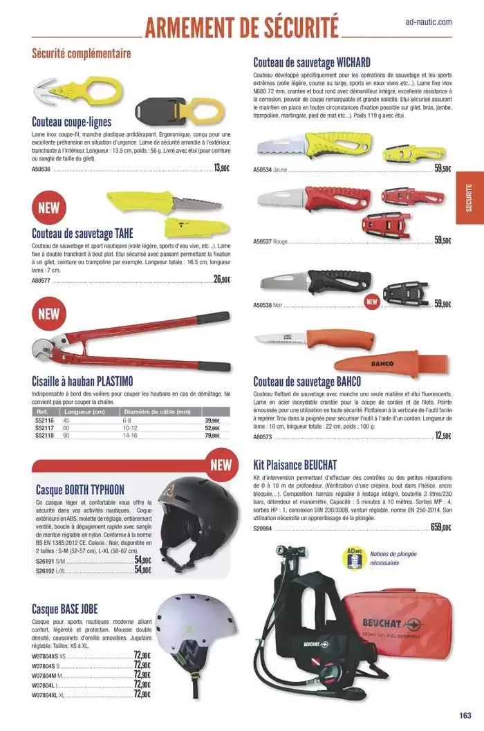 Catalogue Accastillage Diffusion 2025 du 1 janvier au 31 décembre 2025 - Catalogue page 165