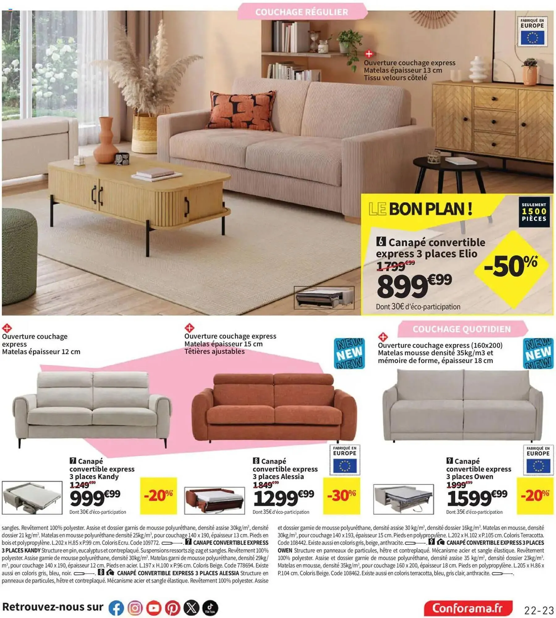 Catalogue Conforama du 10 juin au 7 juillet 2025 - Catalogue page 23