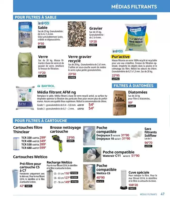 Les plaisir de l'eau Piscine,Spa,Arrosage du 10 mars au 31 décembre 2025 - Catalogue page 47