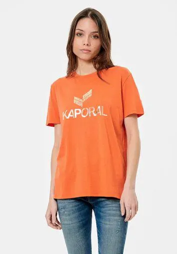 T-shirt orange Femme