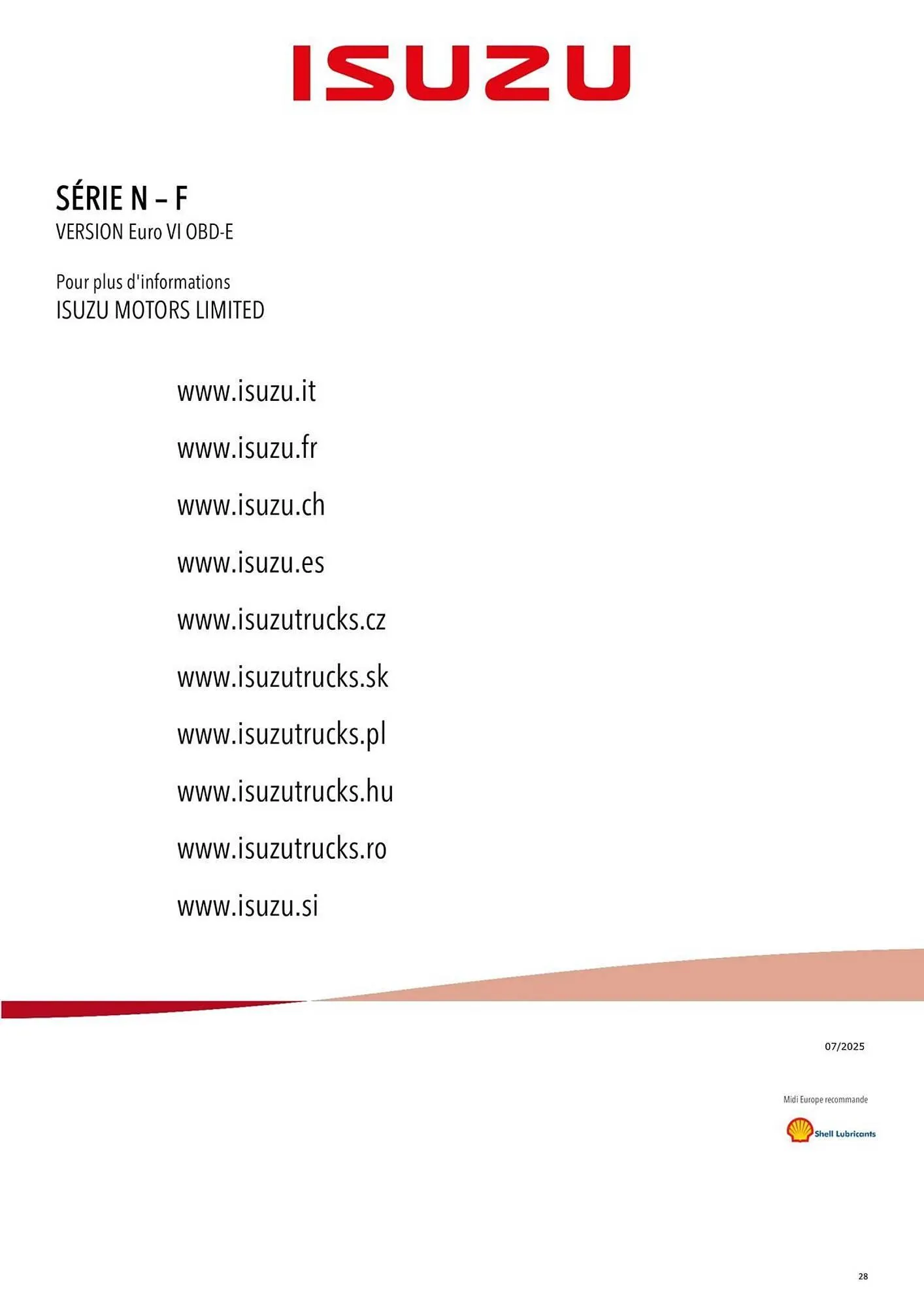 Catalogue Isuzu du 11 novembre au 31 mars 2026 - Catalogue page 28