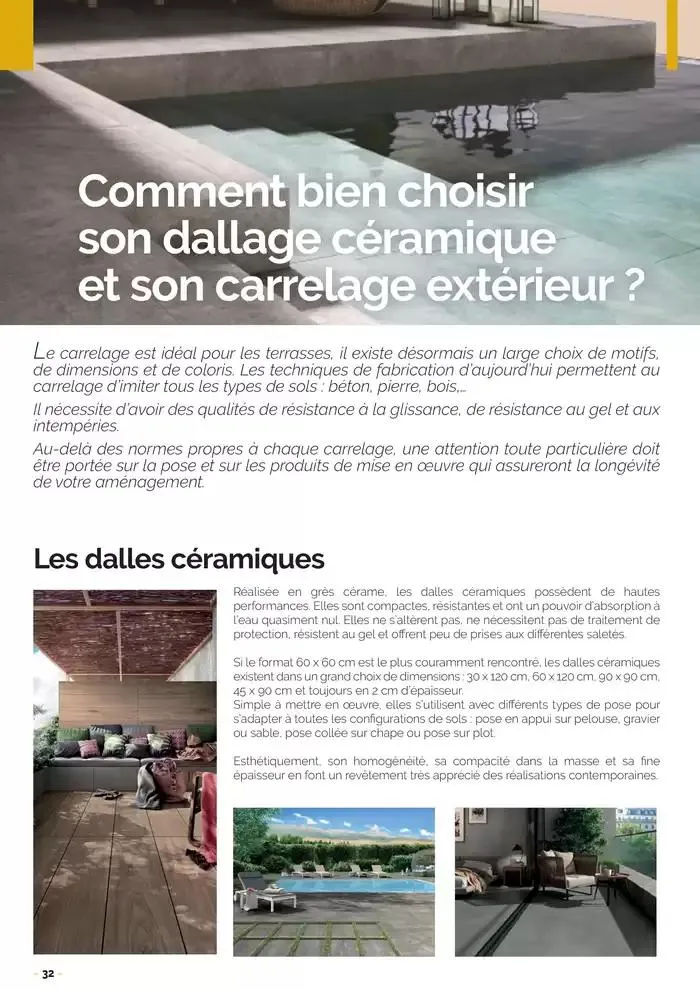 Aménagements Extérieurs 2025 du 26 mars au 31 décembre 2025 - Catalogue page 32