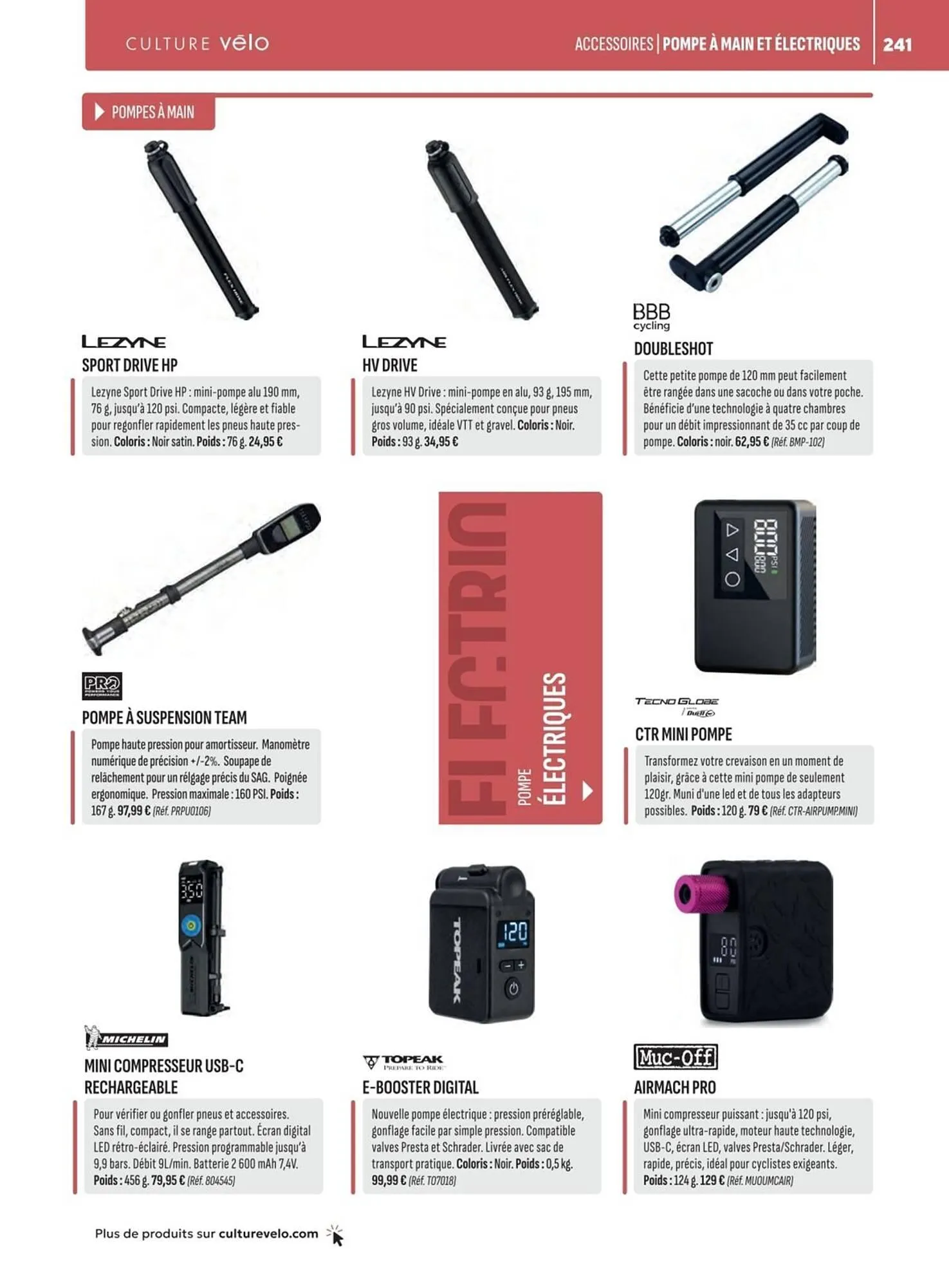 Catalogue Culture Vélo du 19 décembre au 31 décembre 2026 - Catalogue page 241