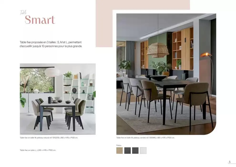 Collection Tables & chaises du 14 janvier au 31 décembre 2025 - Catalogue page 5