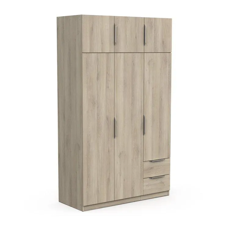 ARMOIRE 6 PORTES 2 TIROIRS GHOST CHENE