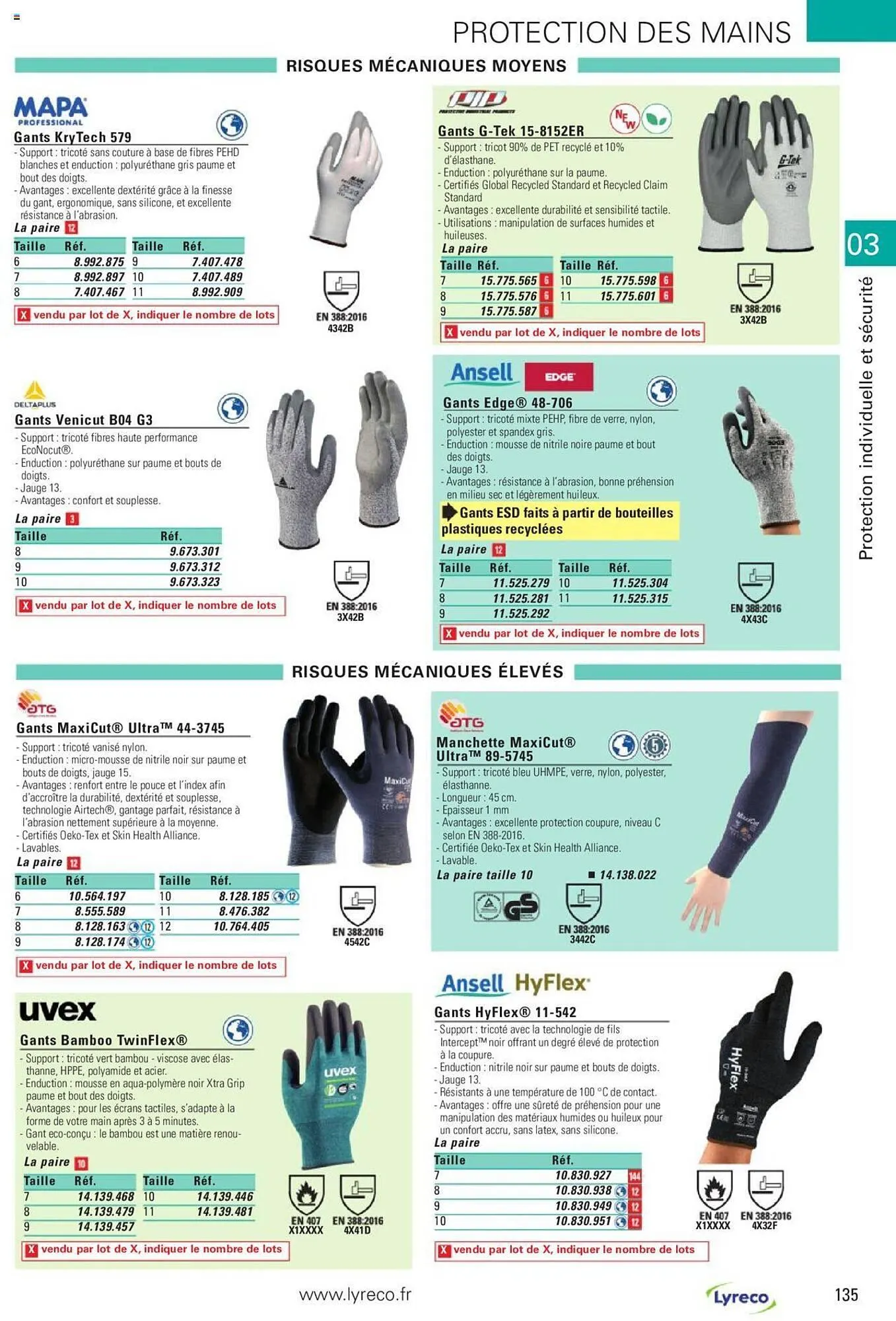 Catalogue Lyreco du 15 mai au 31 décembre 2023 - Catalogue page 135