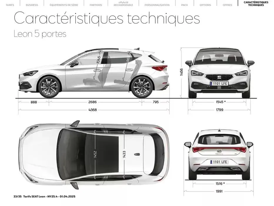 SEAT Leon 5 portes du 2 avril au 2 avril 2026 - Catalogue page 33