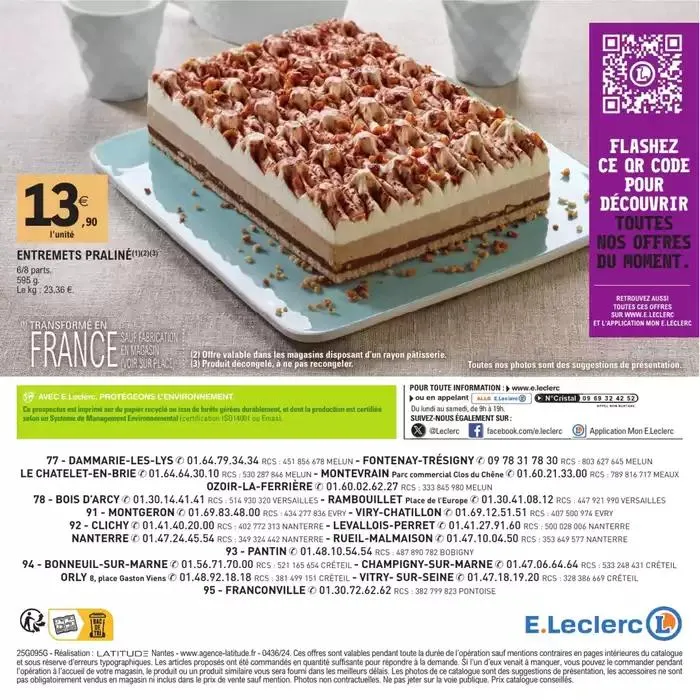 CARTE TRAITEUR PERMANENTE - MIXTE du 8 avril au 17 novembre 2025 - Catalogue page 52