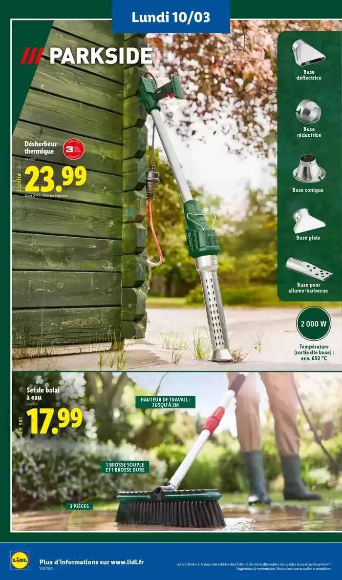 Jardin, beauté, bricolage… De nouvelles bonnes affaires vous attendent chez Lidl ! du 10 mars au 13 mars 2025 - Catalogue page 2