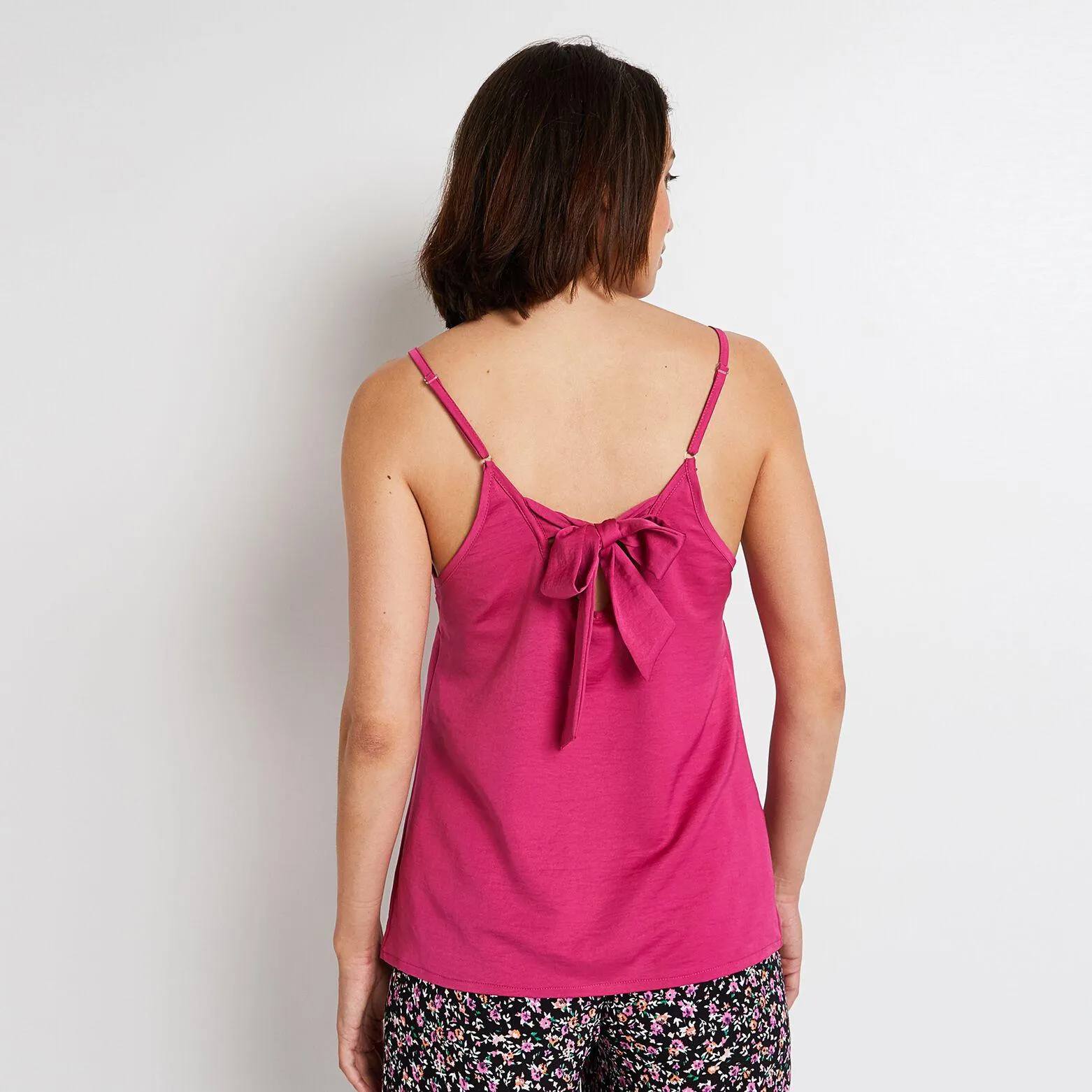 Top débardeur rose femme
