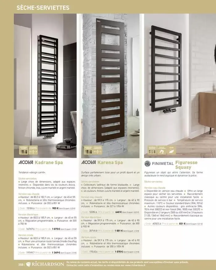 SALLE DE DE BAINS ET CARRELAGE 2025 du 11 avril au 31 décembre 2025 - Catalogue page 360