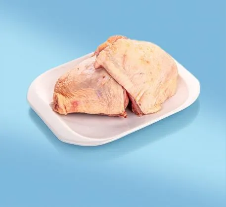 Hauts de cuisse de poulet avec partie de dos