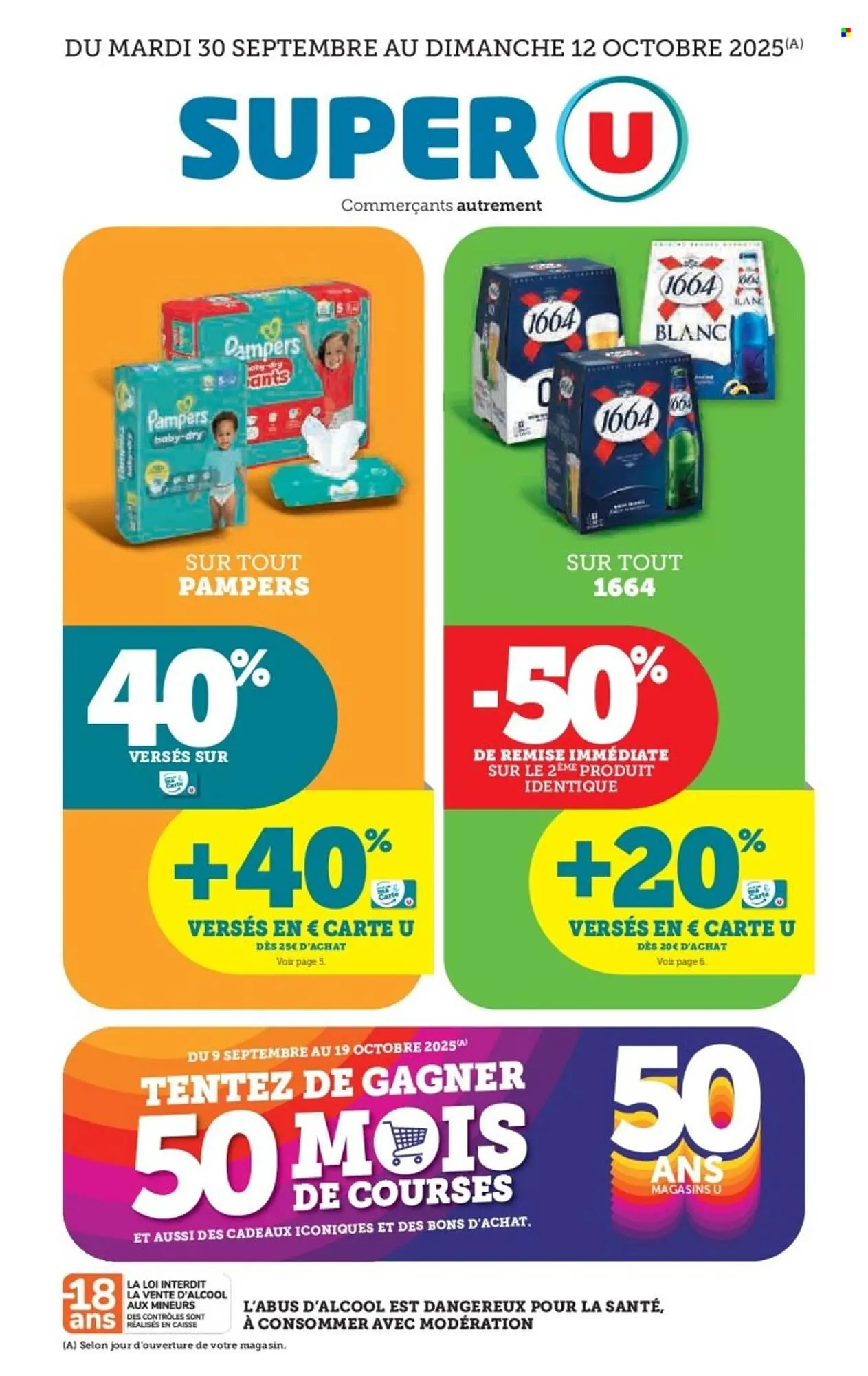 Catalogue Super U du 30 septembre au 12 octobre 2025 - Catalogue page 1