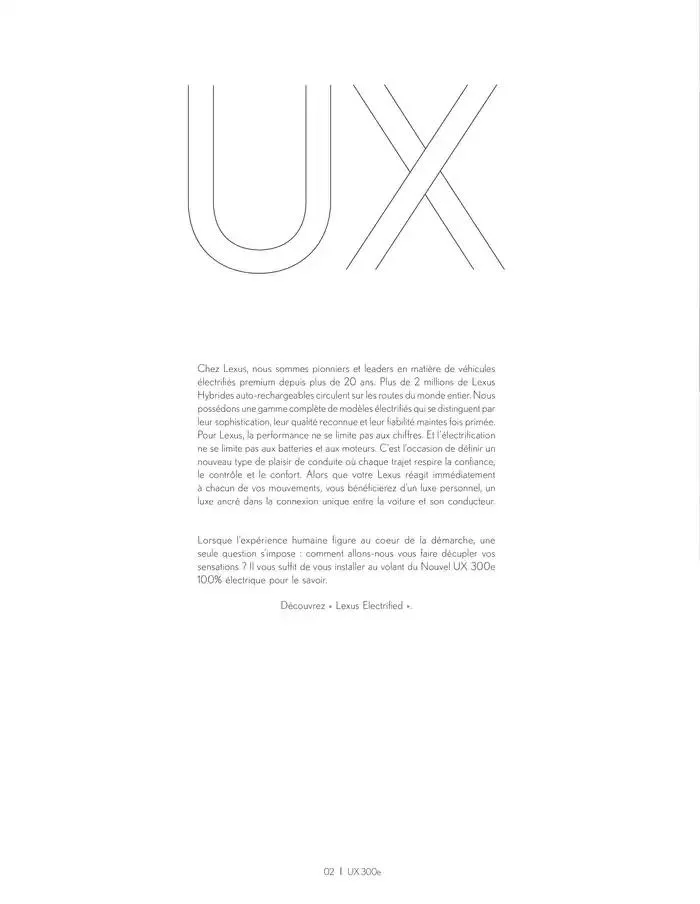 Lexus NOUVEL UX 300e du 27 mars au 27 mars 2026 - Catalogue page 2