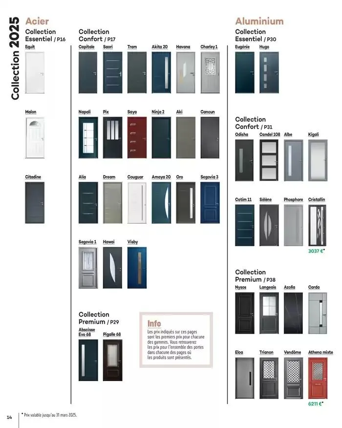 Menuiserie Extérieures 2025 du 1 janvier au 31 décembre 2025 - Catalogue page 14