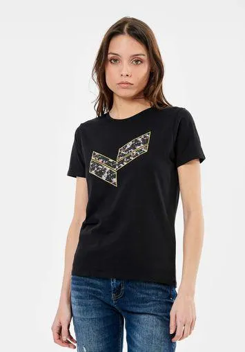 T-shirt noir Femme