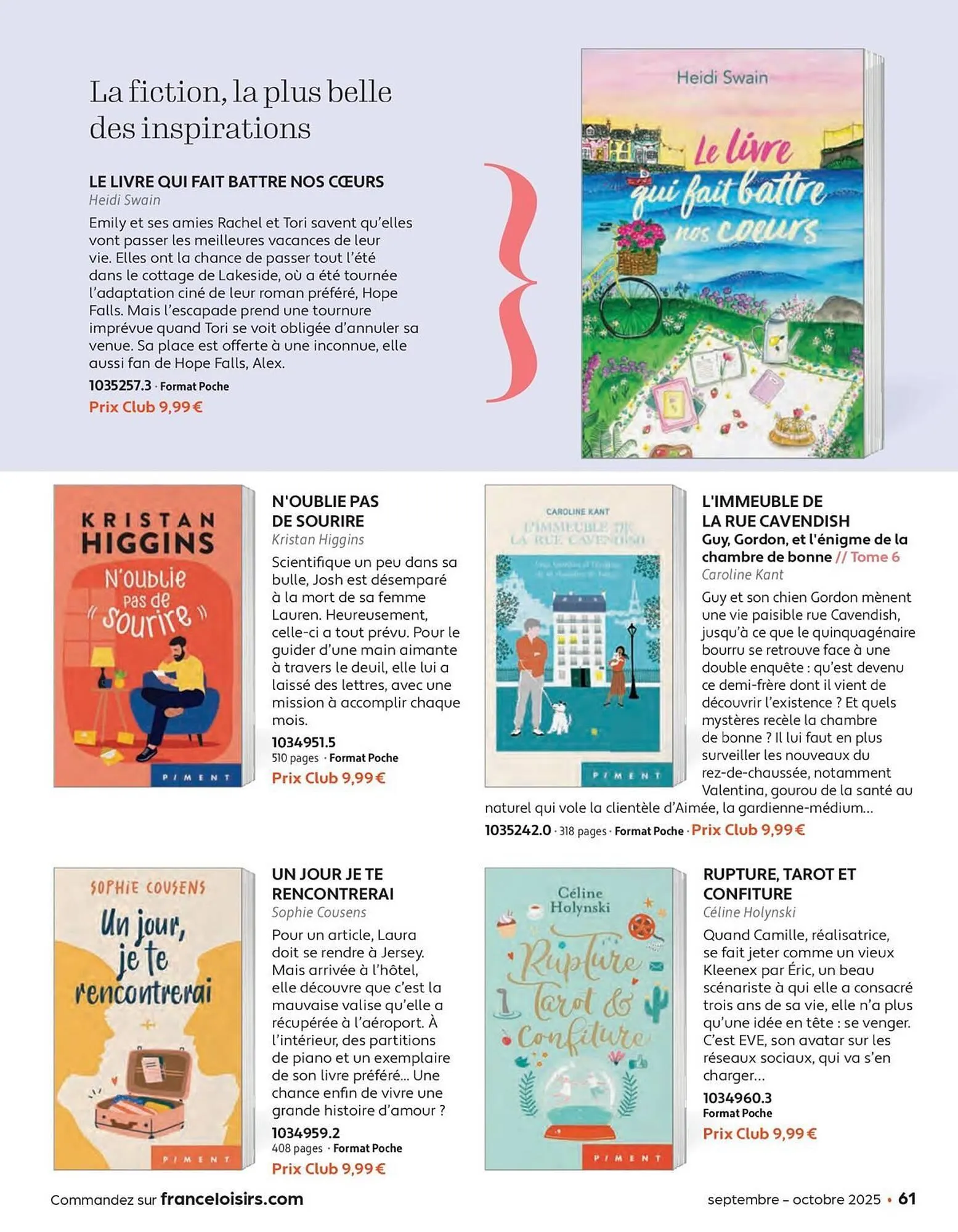 Catalogue France Loisirs du 1 septembre au 31 octobre 2025 - Catalogue page 61