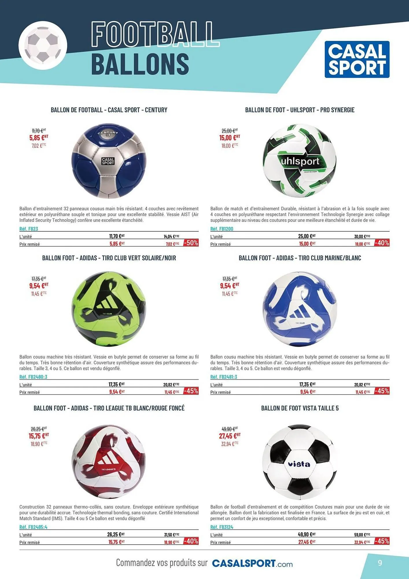 Catalogue Casal Sport du 30 avril au 31 décembre 2025 - Catalogue page 9