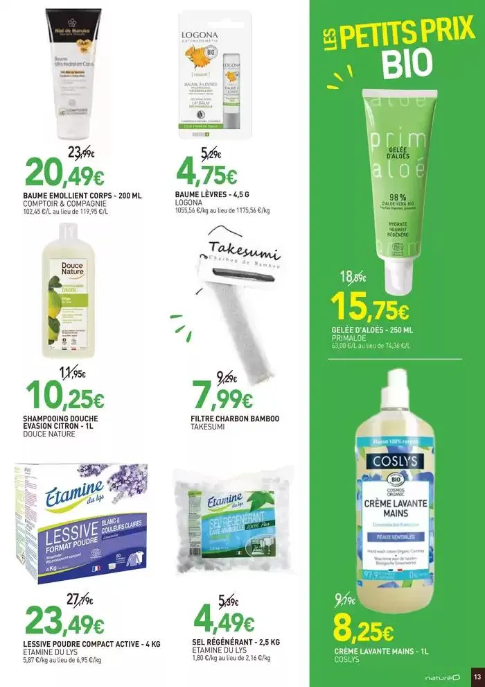 LES PETITS PRIX BIO du 13 novembre au 8 décembre 2024 - Catalogue page 13