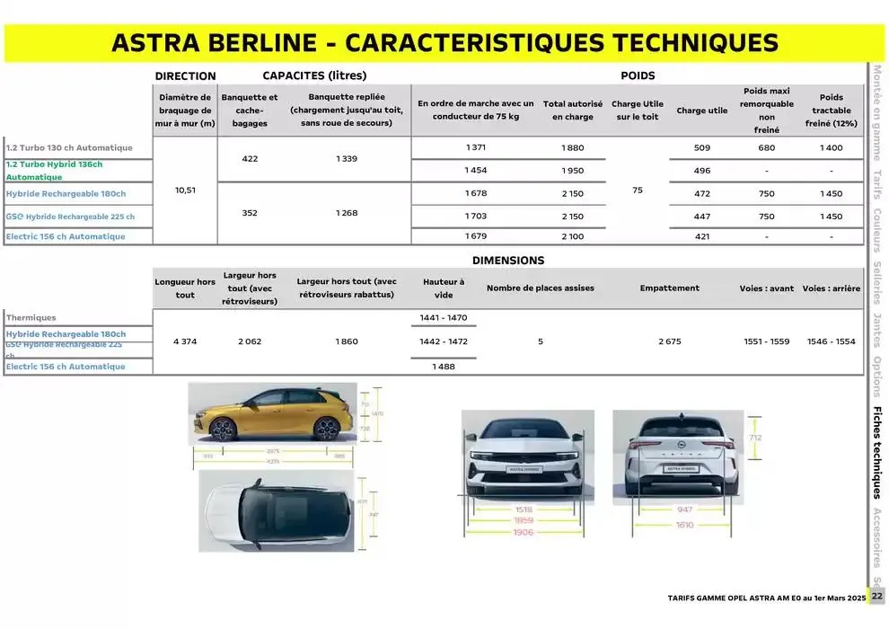 Opel Astra et Astra Sports Tourer du 5 mars au 5 mars 2026 - Catalogue page 23