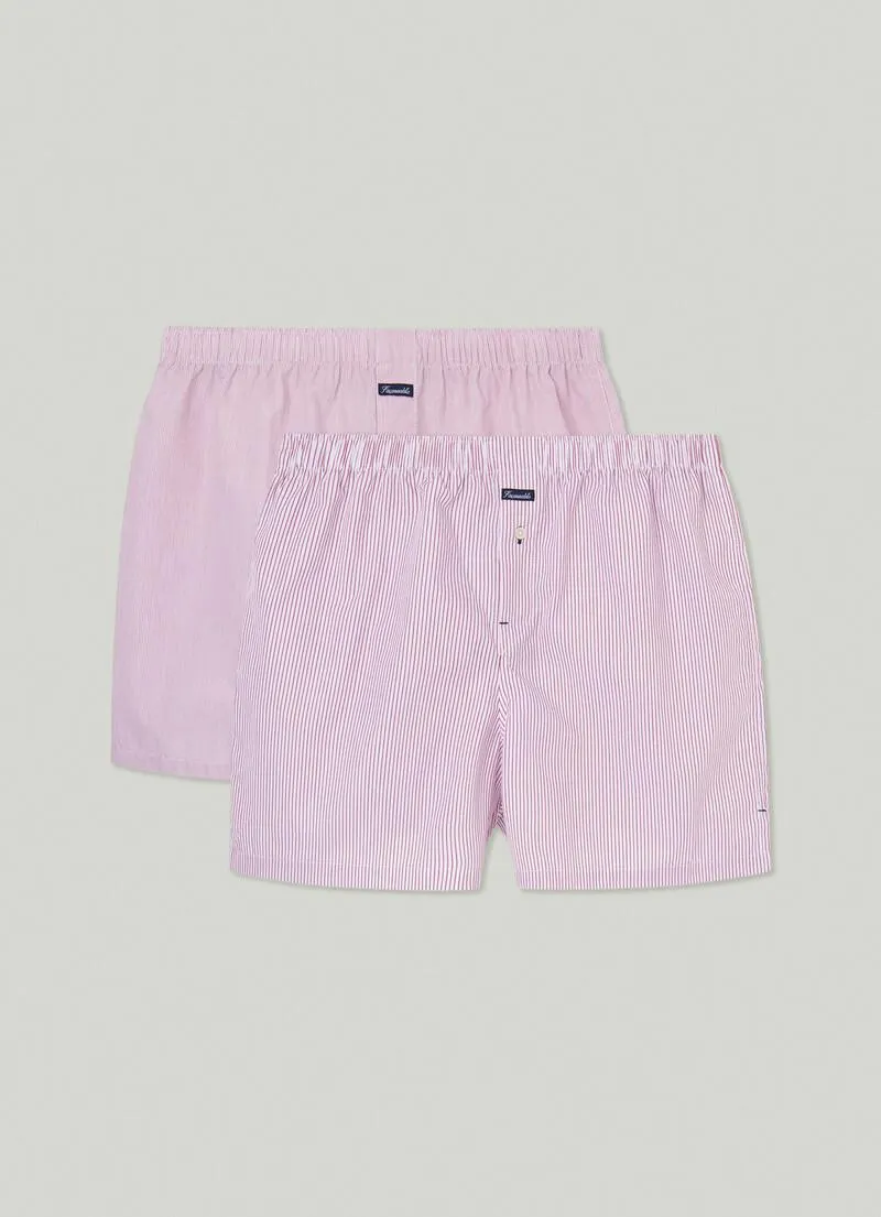 LOT DE 2 BOXERS À RAYURES