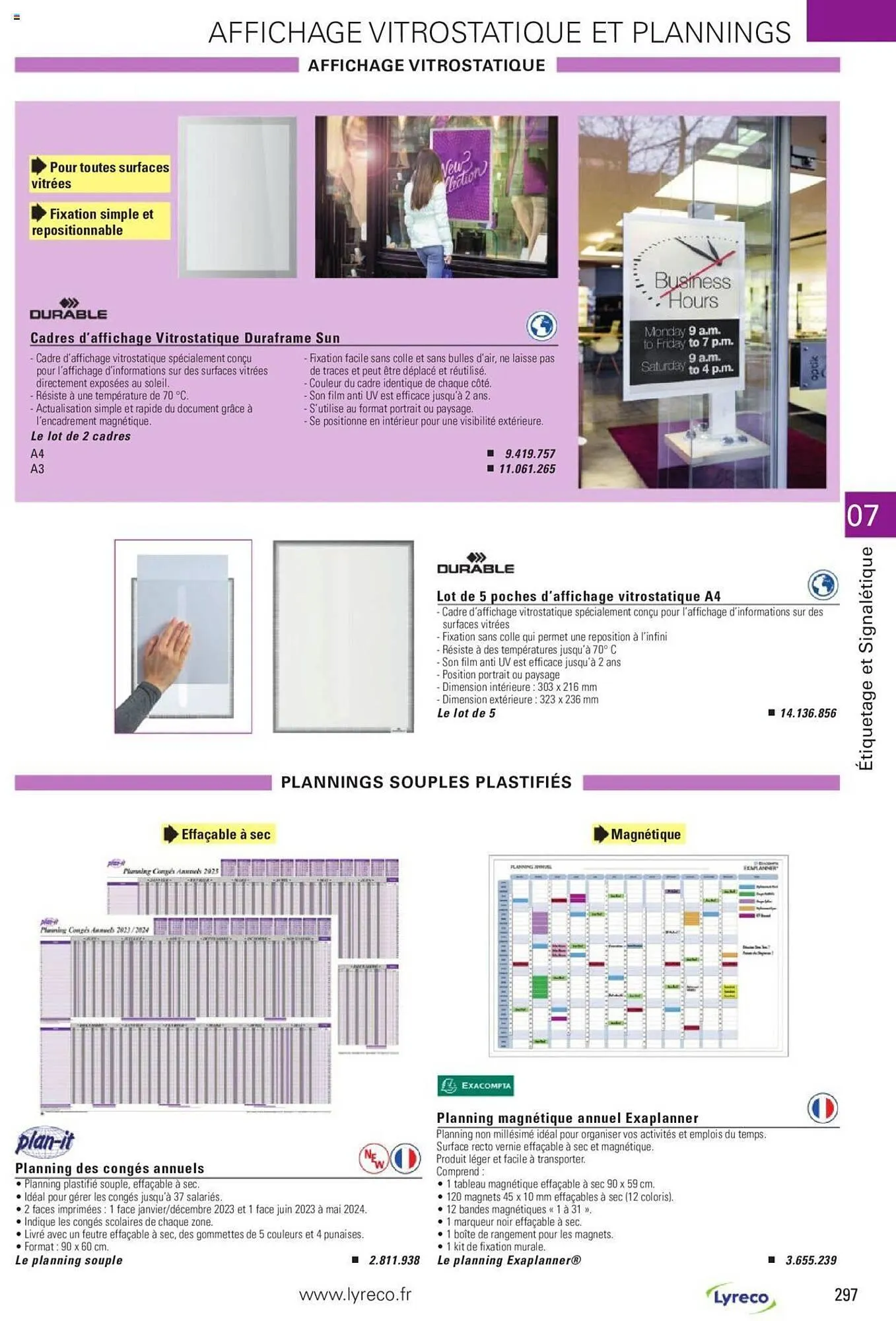 Catalogue Lyreco du 15 mai au 31 décembre 2023 - Catalogue page 297