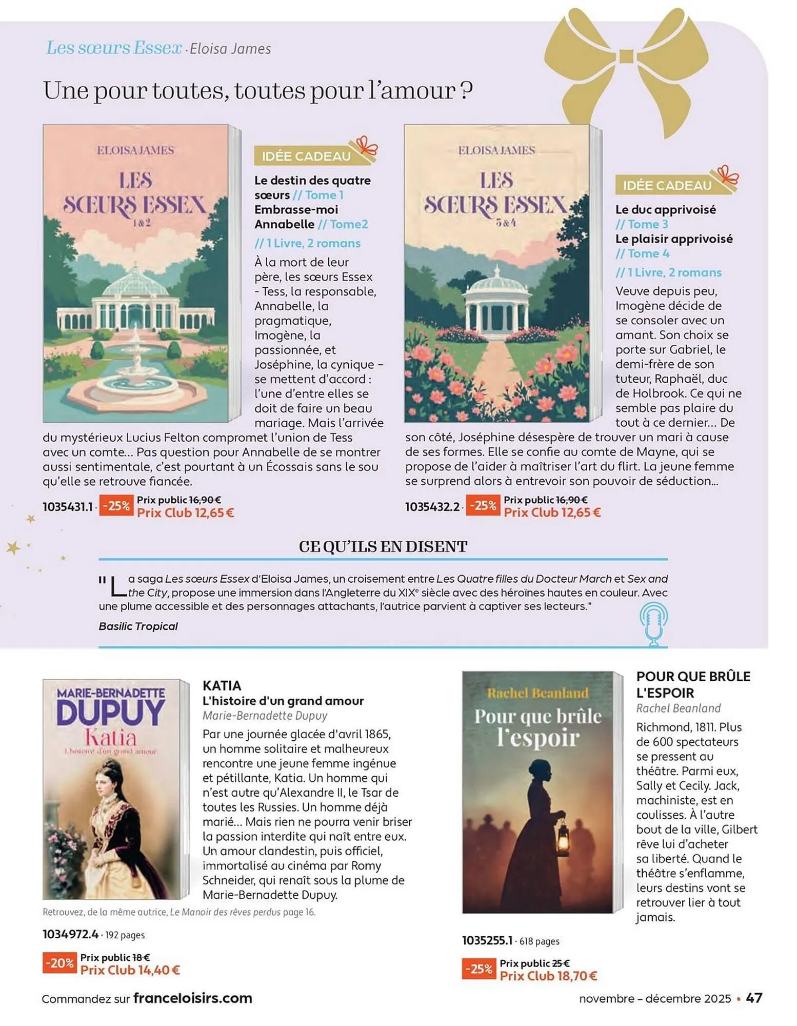 Catalogue France Loisirs du 3 novembre au 31 décembre 2025 - Catalogue page 47