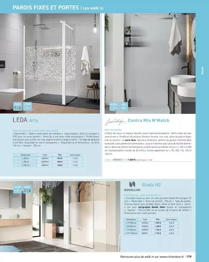 SALLE DE DE BAINS ET CARRELAGE 2025 du 11 avril au 31 décembre 2025 - Catalogue page 181