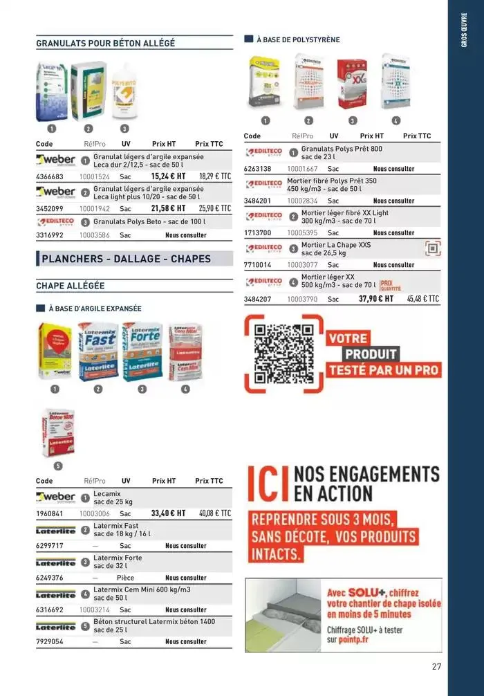 Matériaux 2025 du 1 janvier au 31 décembre 2025 - Catalogue page 27