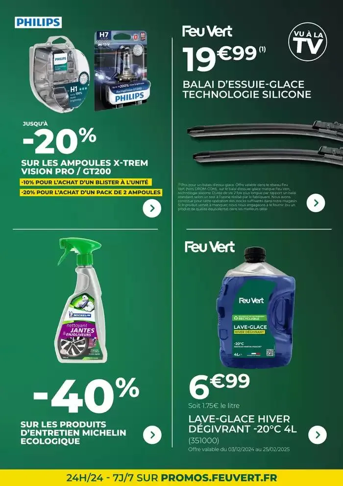Nos Offres Feu Vert du 2 janvier au 28 janvier 2025 - Catalogue page 7