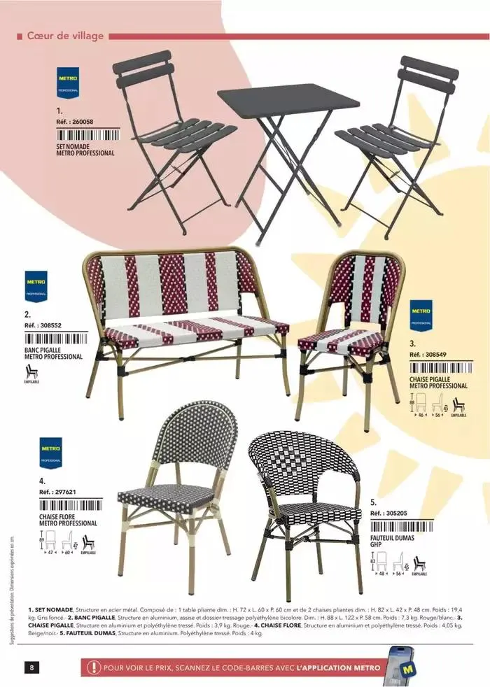 Metro #Terrasse édition 2025 du 30 janvier au 1 juillet 2025 - Catalogue page 8