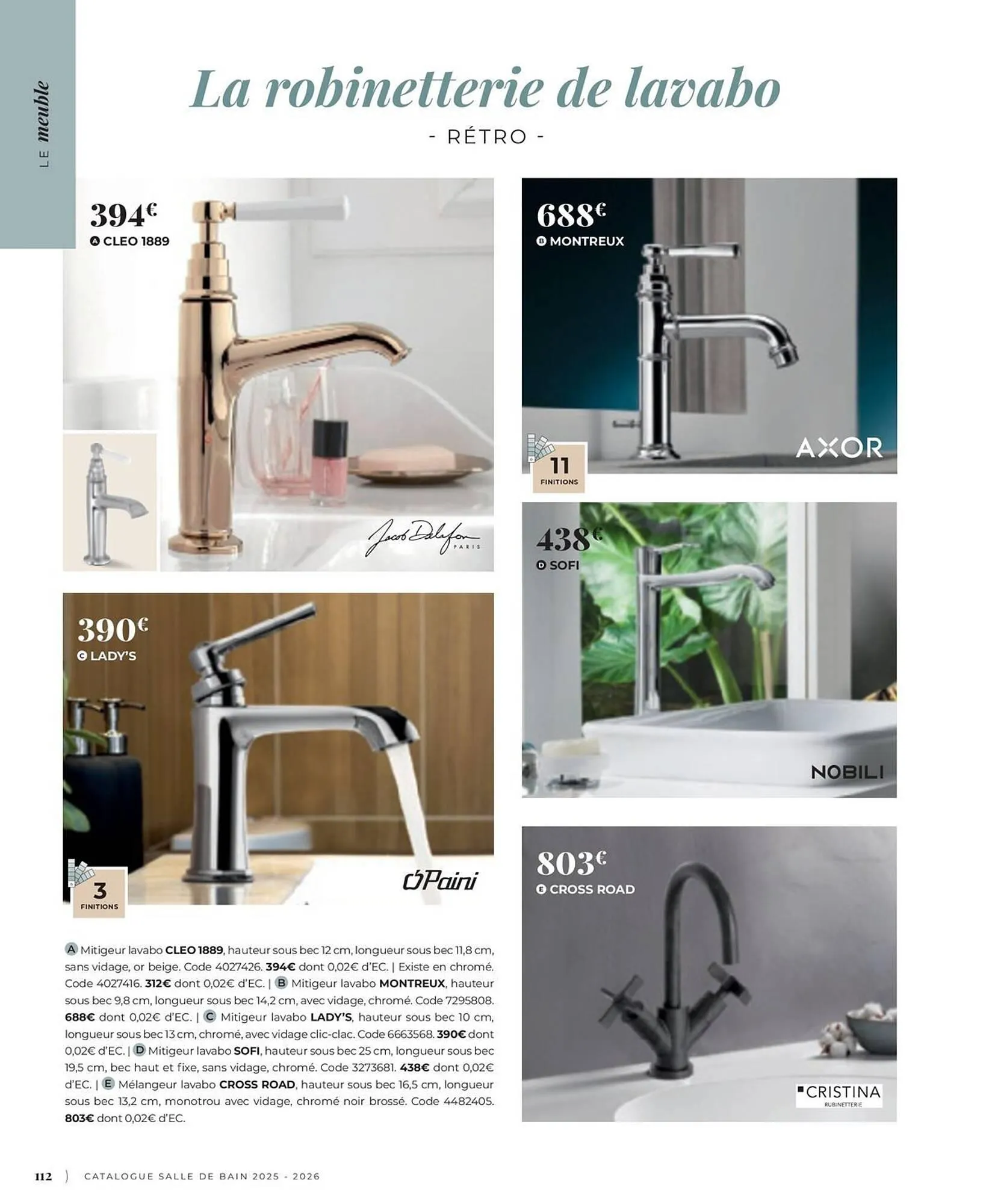 Catalogue Cedeo du 3 juin au 31 décembre 2025 - Catalogue page 112