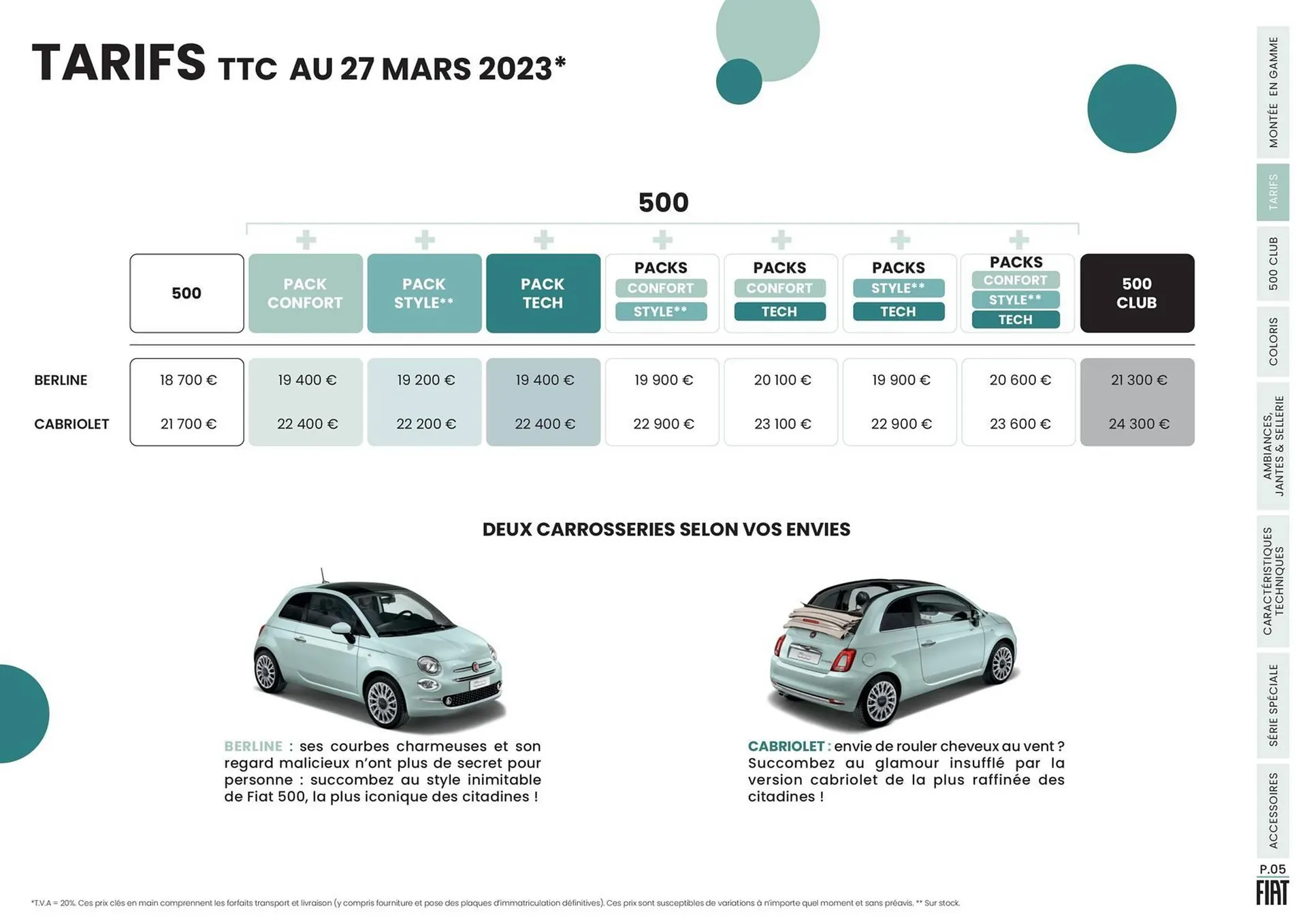 Catalogue Fiat du 11 septembre au 31 décembre 2023 - Catalogue page 5