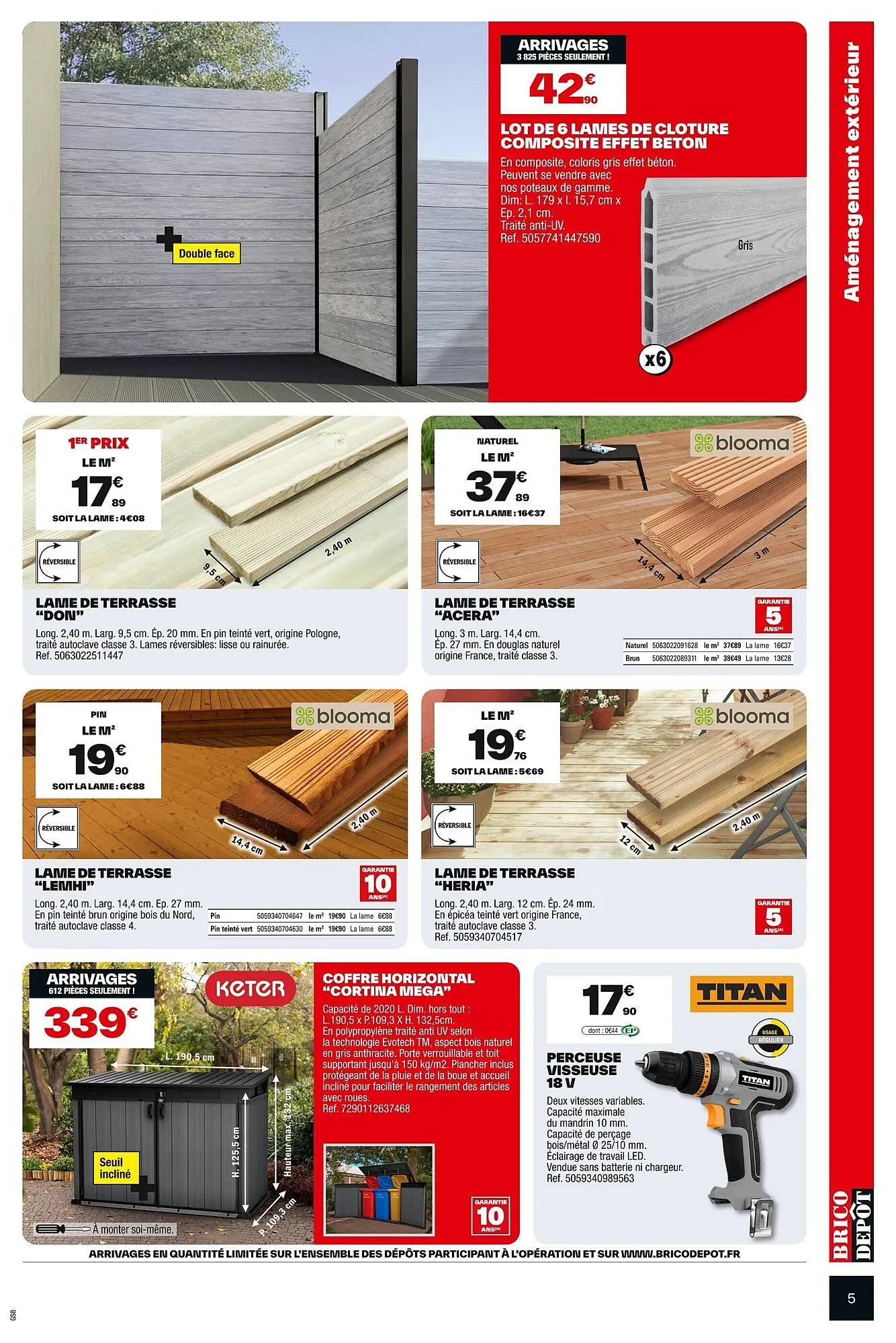 Catalogue Brico Dépôt du 1 août au 14 août 2025 - Catalogue page 5