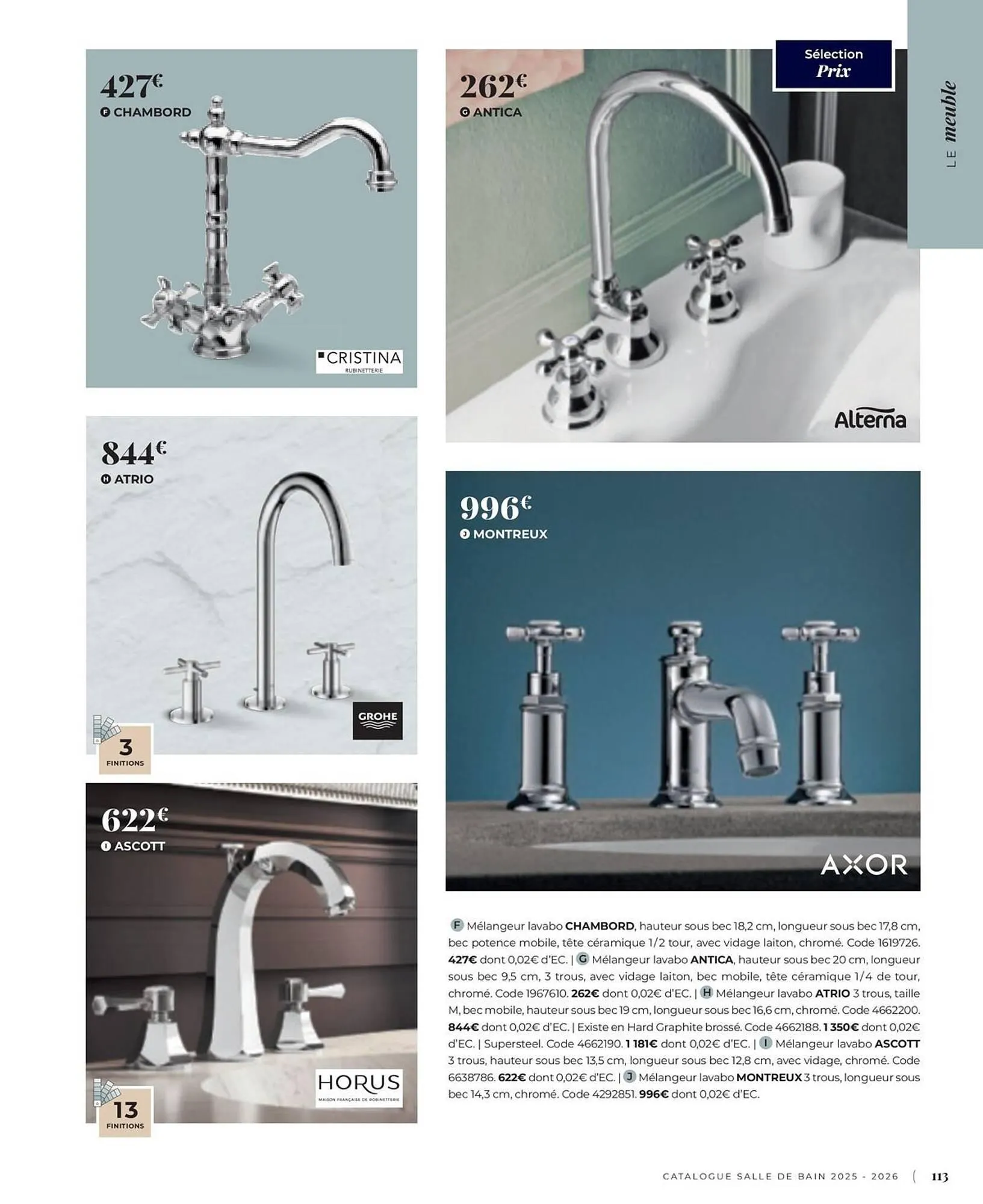 Catalogue Cedeo du 3 juin au 31 décembre 2025 - Catalogue page 113