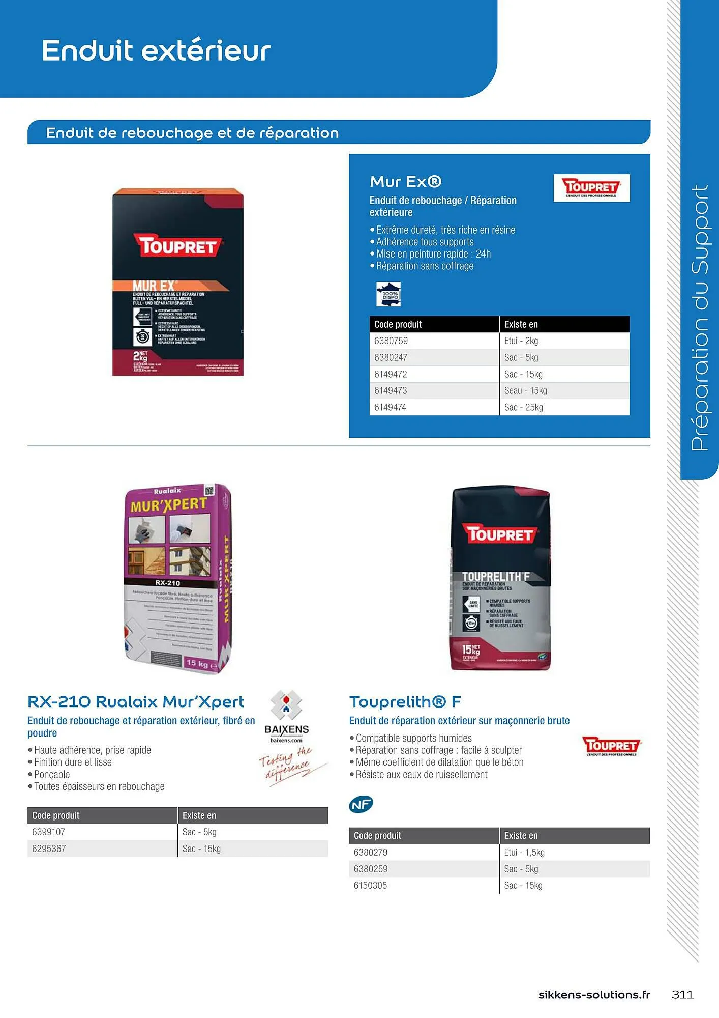 Catalogue Sikkens Solution du 8 janvier au 28 décembre 2025 - Catalogue page 311