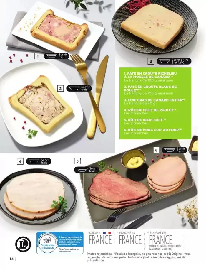 CARTE TRAITEUR PERMANENTE - MIXTE du 9 mai au 31 décembre 2025 - Catalogue page 14