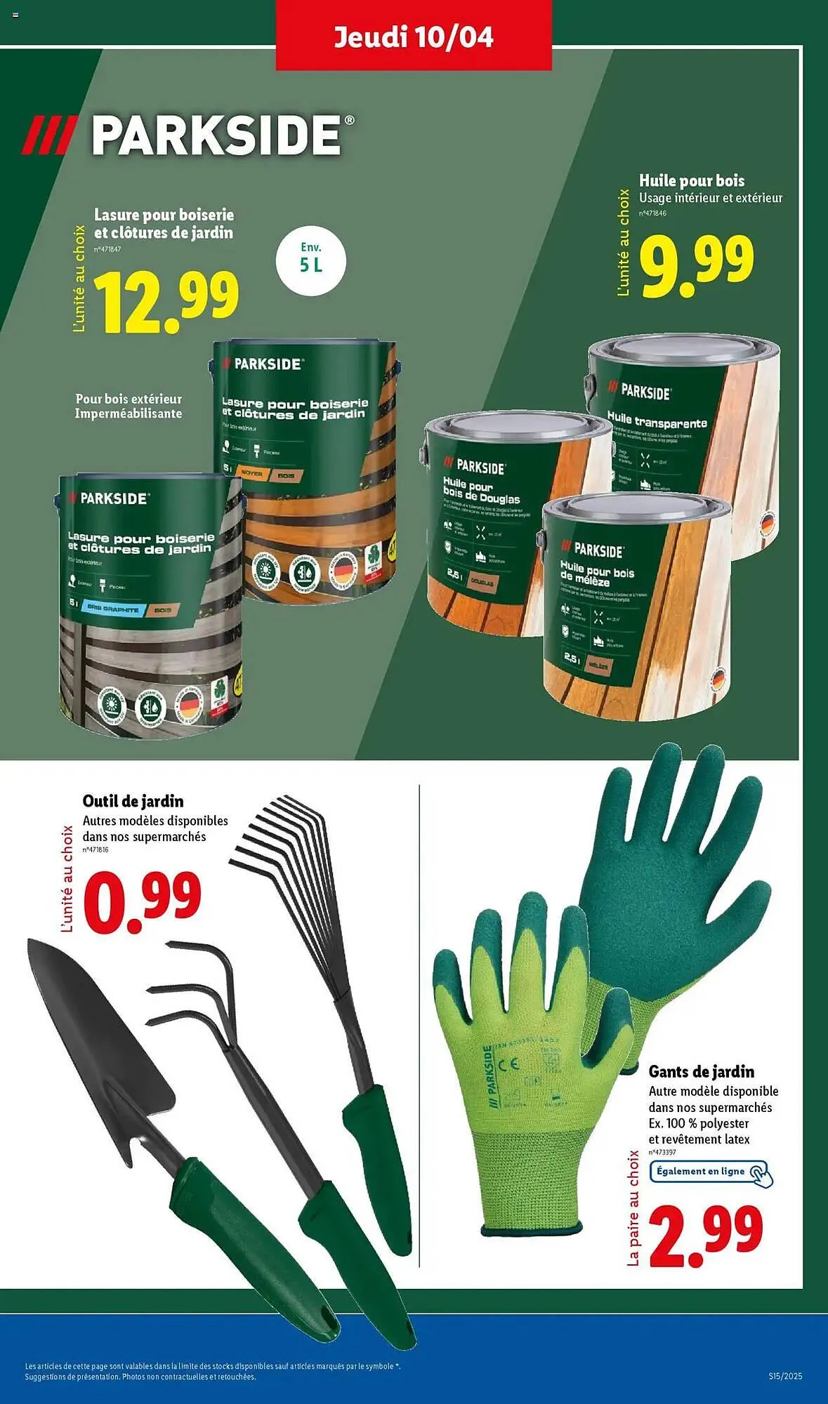 Catalogue Lidl du 10 avril au 16 avril 2025 - Catalogue page 47