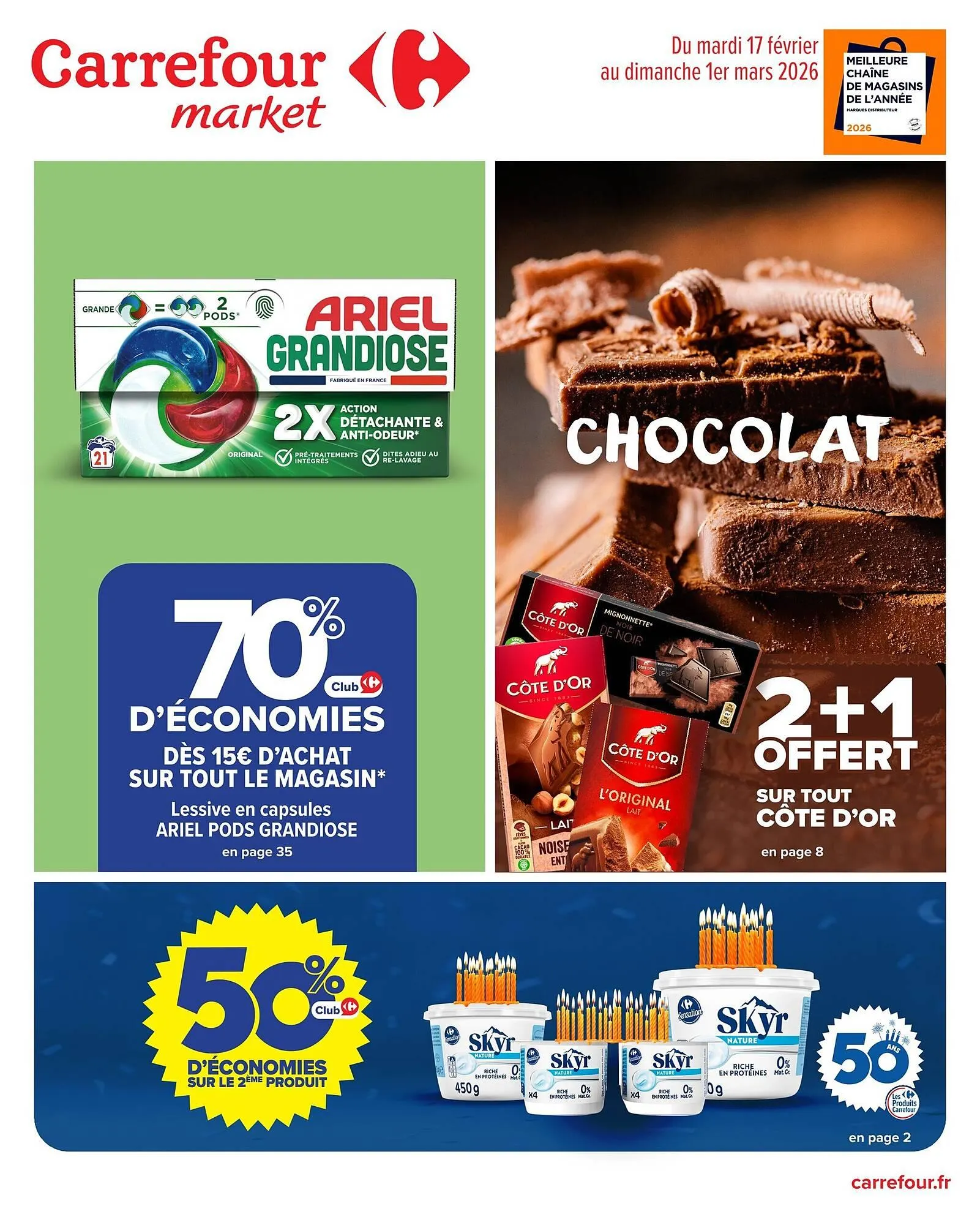 Catalogue Carrefour Market du 17 février au 1 mars 2026 - Catalogue page 1