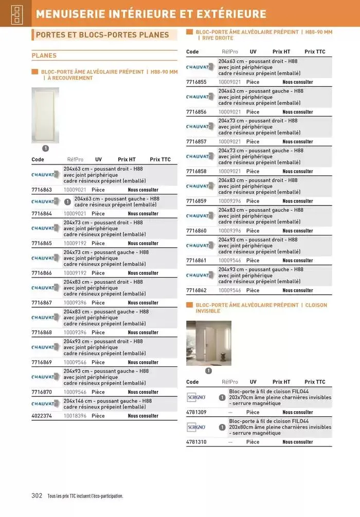Matériaux 2025 du 1 janvier au 31 décembre 2025 - Catalogue page 302