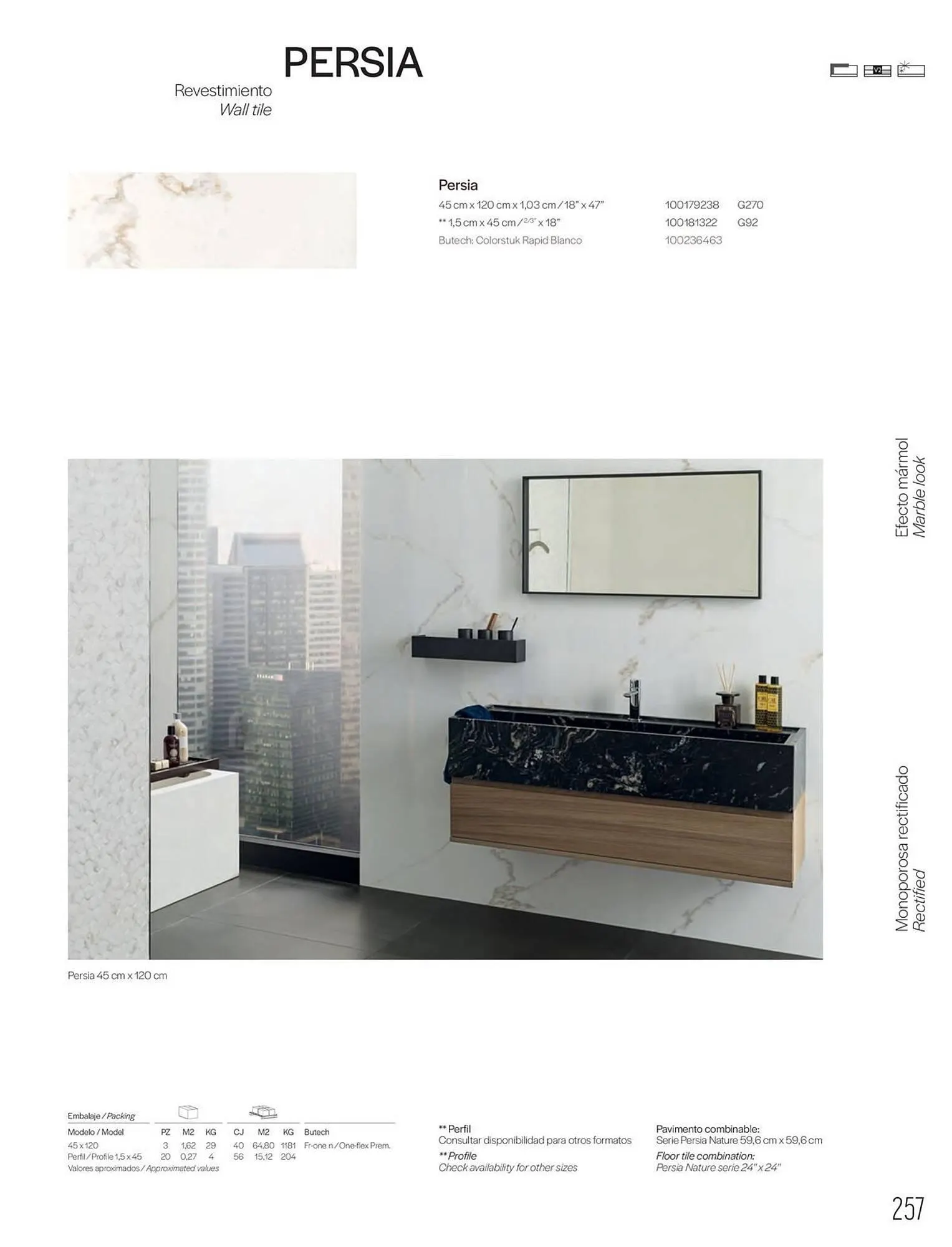 Catalogue Porcelanosa du 27 janvier au 31 décembre 2025 - Catalogue page 259