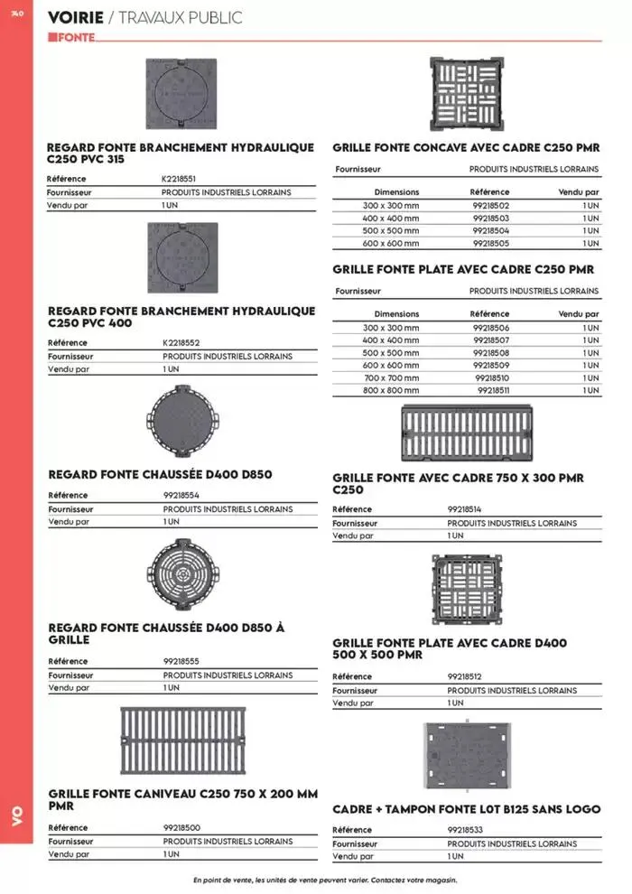 Tout faire +de 15 000 Produits du 17 décembre au 30 juin 2025 - Catalogue page 710